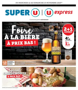 Super U couverture de brochure