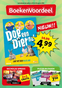 BoekenVoordeel folder voorblad