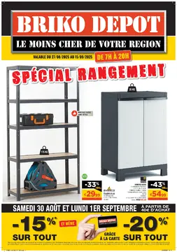Briko Depot couverture de brochure