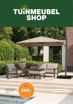 Tuinmeubelshop folder voorblad