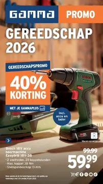GAMMA Gereedschapspecial folder voorblad