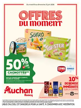 Auchan Roncq couverture de brochure