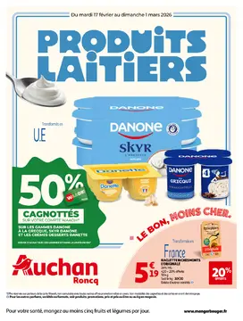 Auchan Roncq couverture de brochure