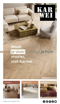 Karwei Woonspecial Vloeren folder voorblad
