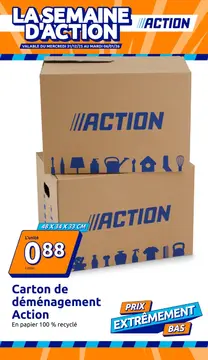 Action couverture de brochure