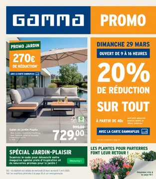 GAMMA couverture de brochure