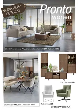 Pronto Wonen folder voorblad