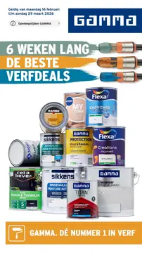 GAMMA Verfspecial folder voorblad