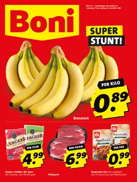 Boni folder voorblad