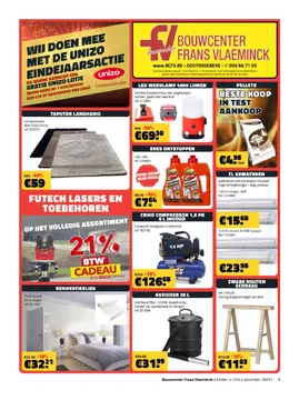 Bouwcenter Frans Vlaeminck folder voorblad