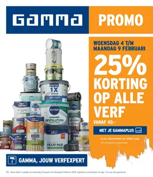 GAMMA folder voorblad