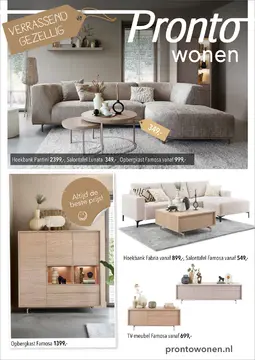 Pronto Wonen folder voorblad