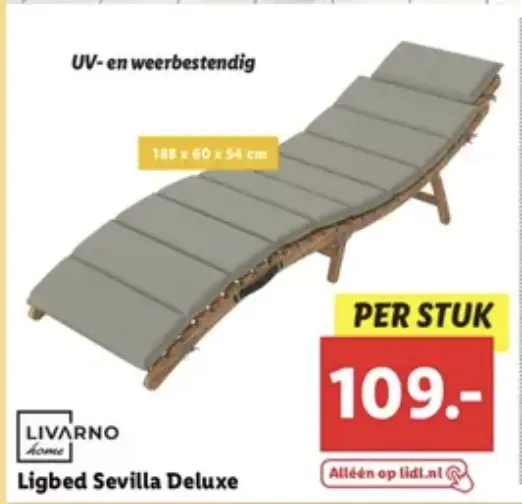 Ligbed van Lidl.nl in de folder van de Lidl, te vinden in de AlleFolders app.