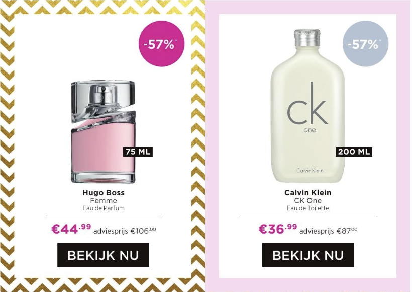 Hugo Boss - Calvin Klein - Parfum - Korting - Folder - AlleFolders