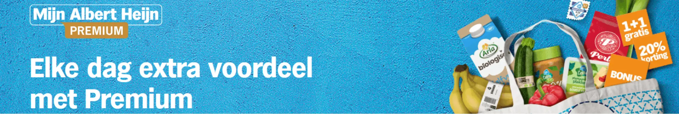 Albert Heijn premium voordeel banner