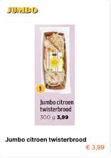 Twisterbrood uit de folder van Jumbo